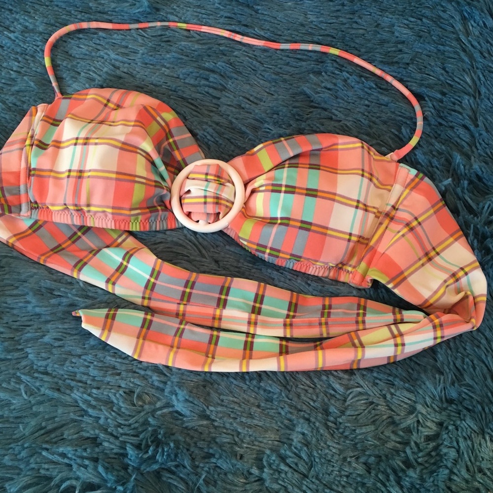 VICTORIA’S SECRET Bikini Swimsuit Top PLAID M